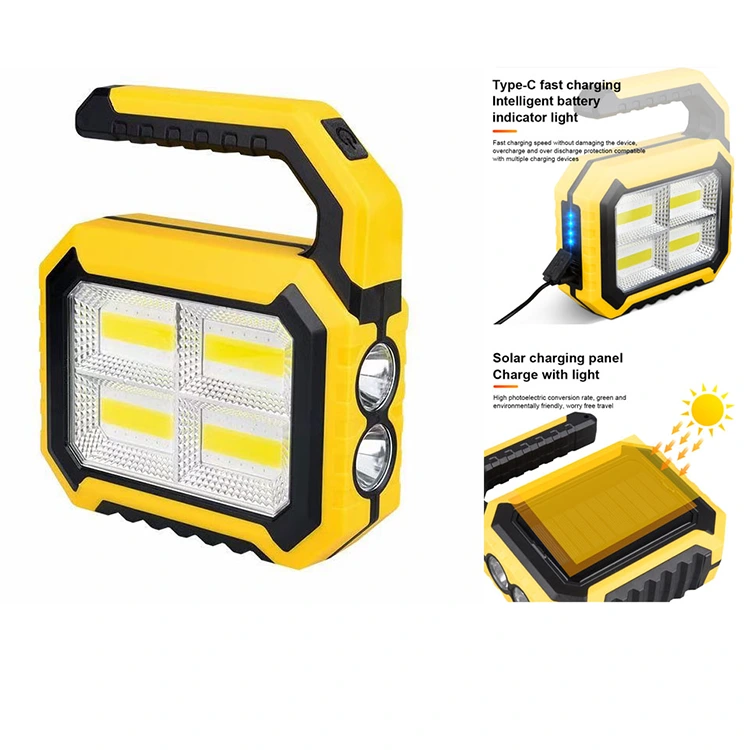 200lm Solar Rechargeable Portable Search Light 