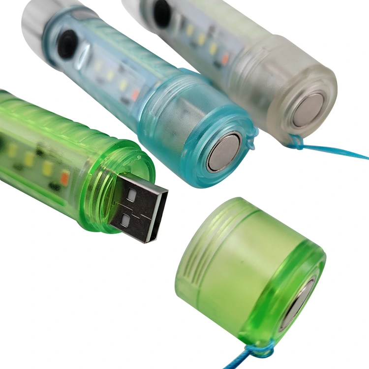 Mini USB charging LED Flashlight With Magnet